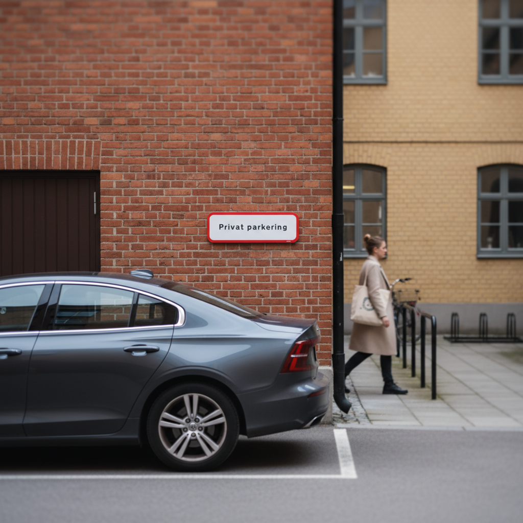 Privat parkering skilt - Billede 3