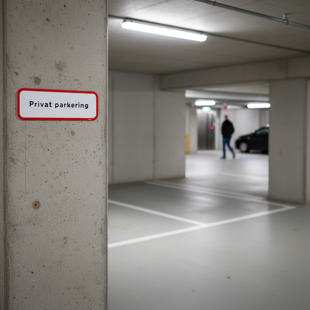Privat parkering skilt - Billede 2