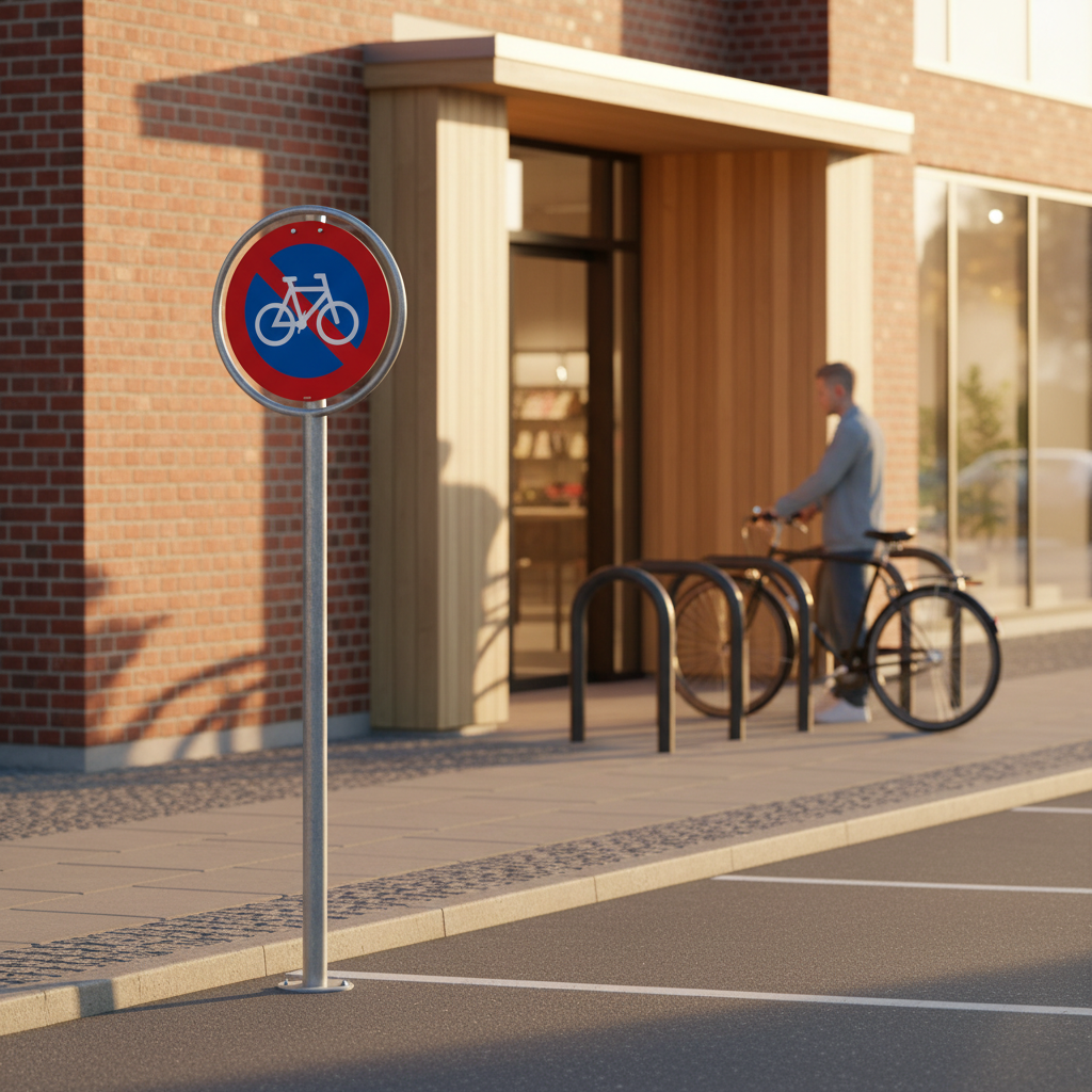 Cykelparkering forbudt skilt - Billede 5