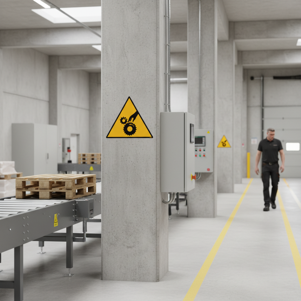 Pas på hænder advarselsskilt - Billede 2