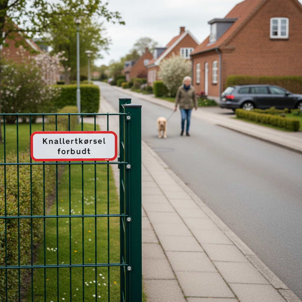 Knallertkørsel forbudt skilt - Billede 3