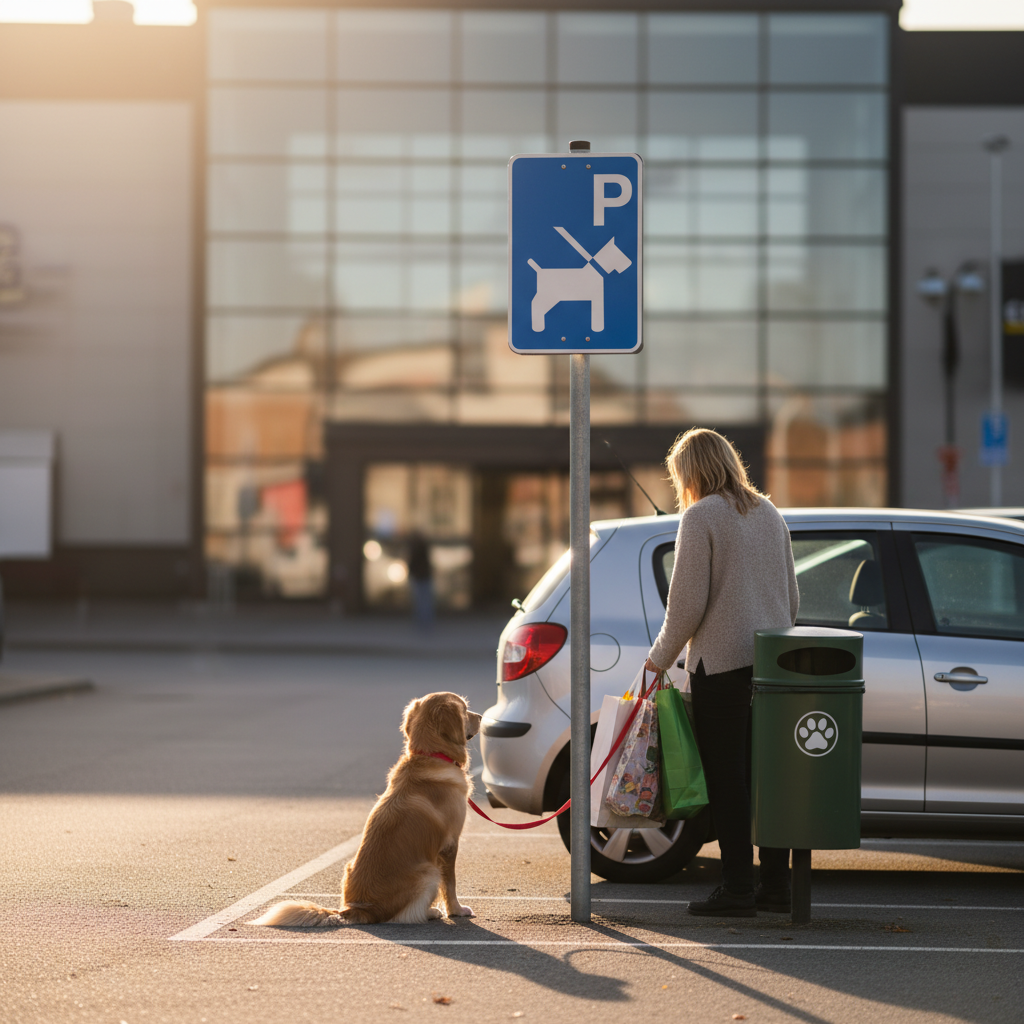 Parkerings skilt: P hund skilt - Billede 3