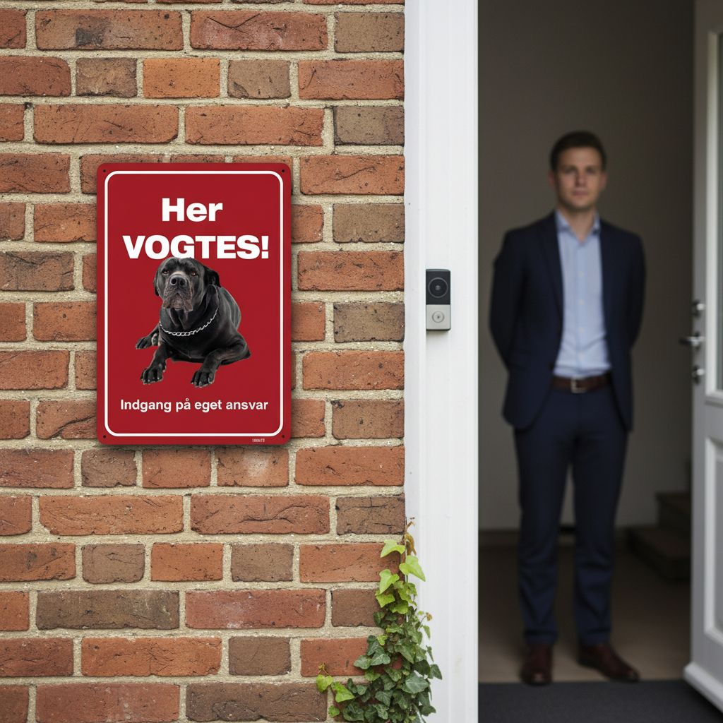 Her vogtes! Hundeskilt - Billede 3