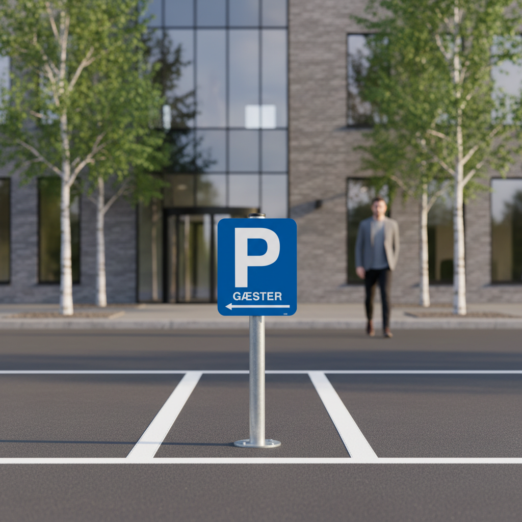 P Gæster (med pil) skilt - Billede 4