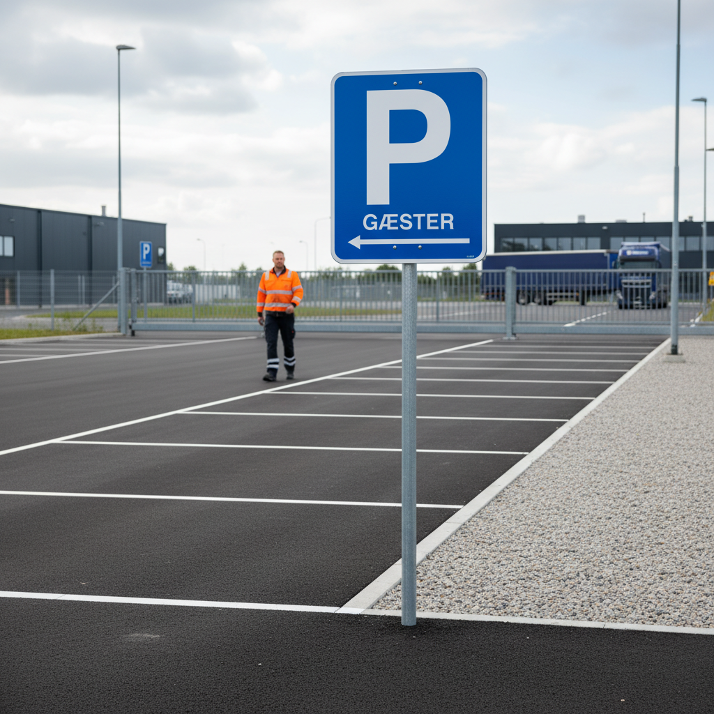 P Gæster (med pil) skilt - Billede 3