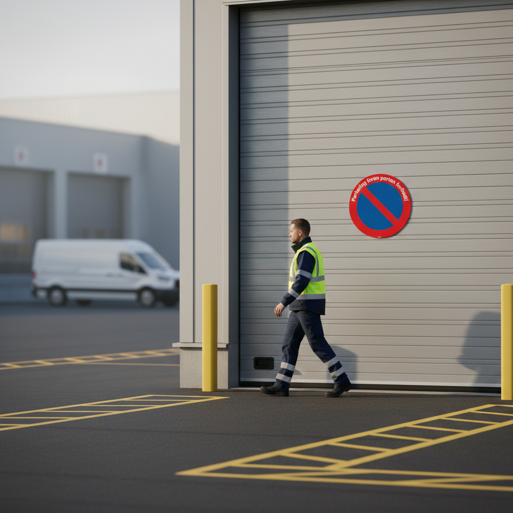 Parkering foran Porten forbudt skilt - Billede 4