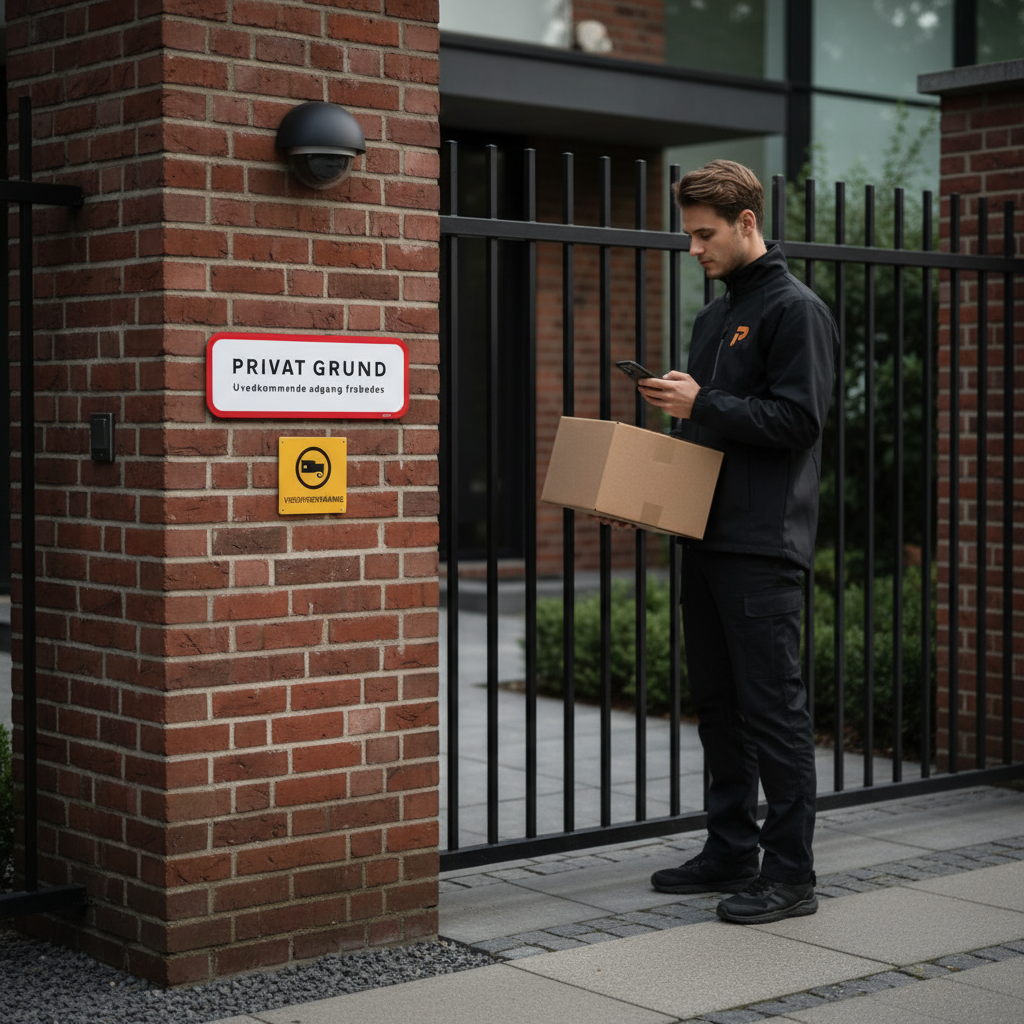Privat Grund uvedkommende adgang frabedes skilt - Billede 2