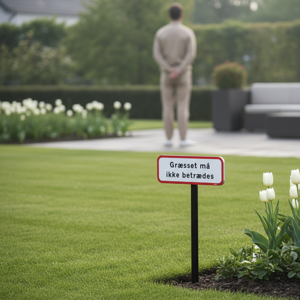 Græsset må ikke betrædes skilt - Billede 4