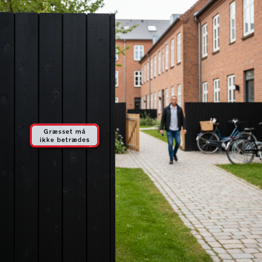 Græsset må ikke betrædes skilt - Billede 2