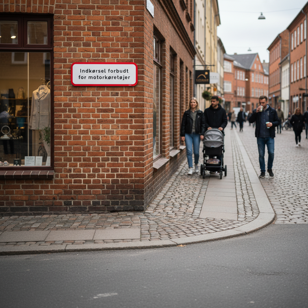Indkørsel forbudt for motorkøretøjer skilt - Billede 3