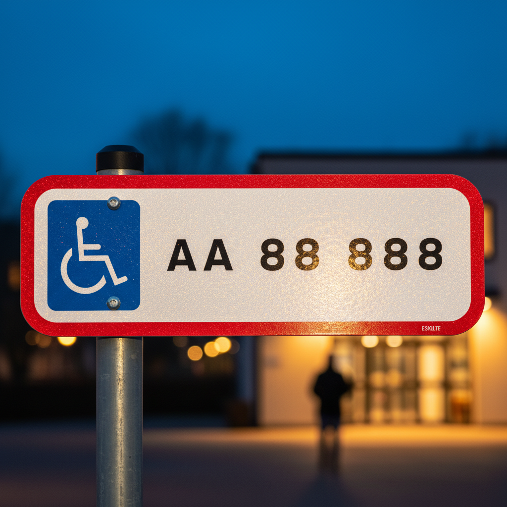 Handicap P xxxxxxx. P skilt - Billede 2