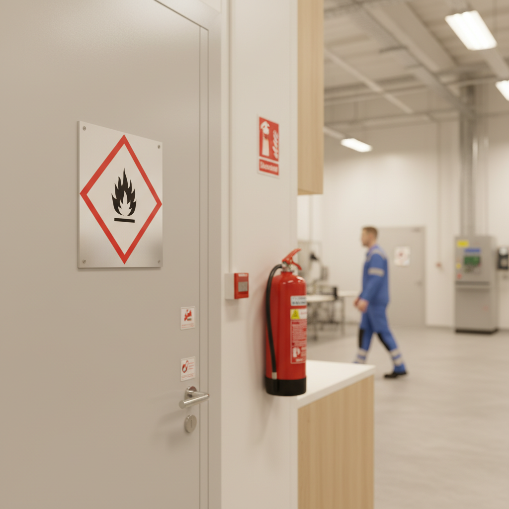 GHS02 Yderst Brandfarlig - Brandfarlige gasser (Flammable) skilt - Billede 4