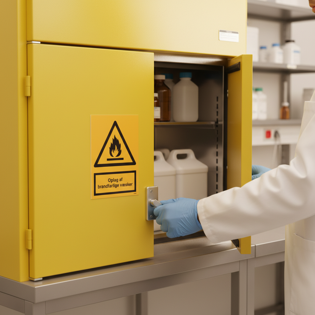 Oplag af brandfarlige væsker skilt - Billede 4