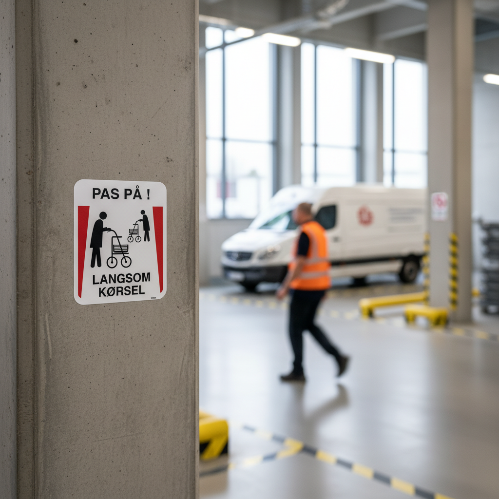 Pas på Langsom kørsel skilt - Billede 2