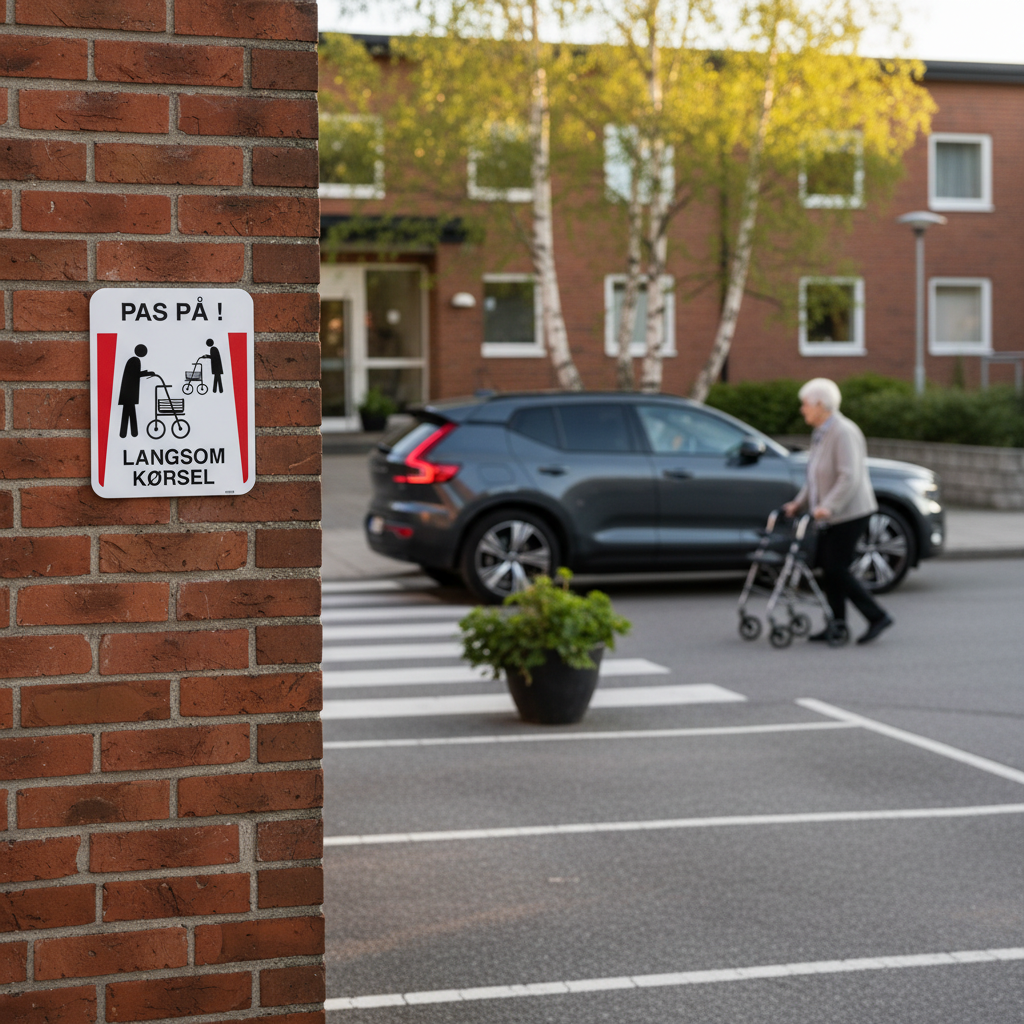 Pas på Langsom kørsel skilt - Billede 3