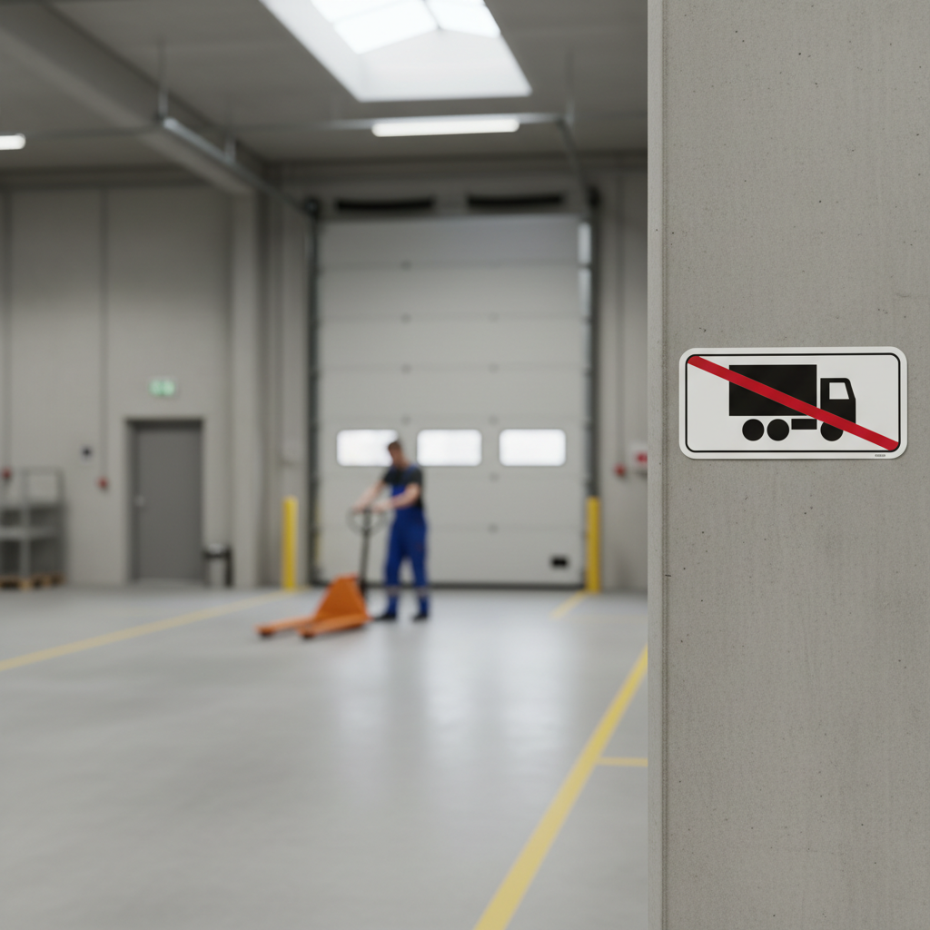 Lastbil forbudt skilt - Billede 3