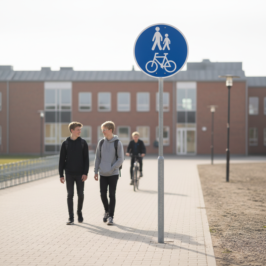 Fælles cykel gangsti skilt - Billede 2
