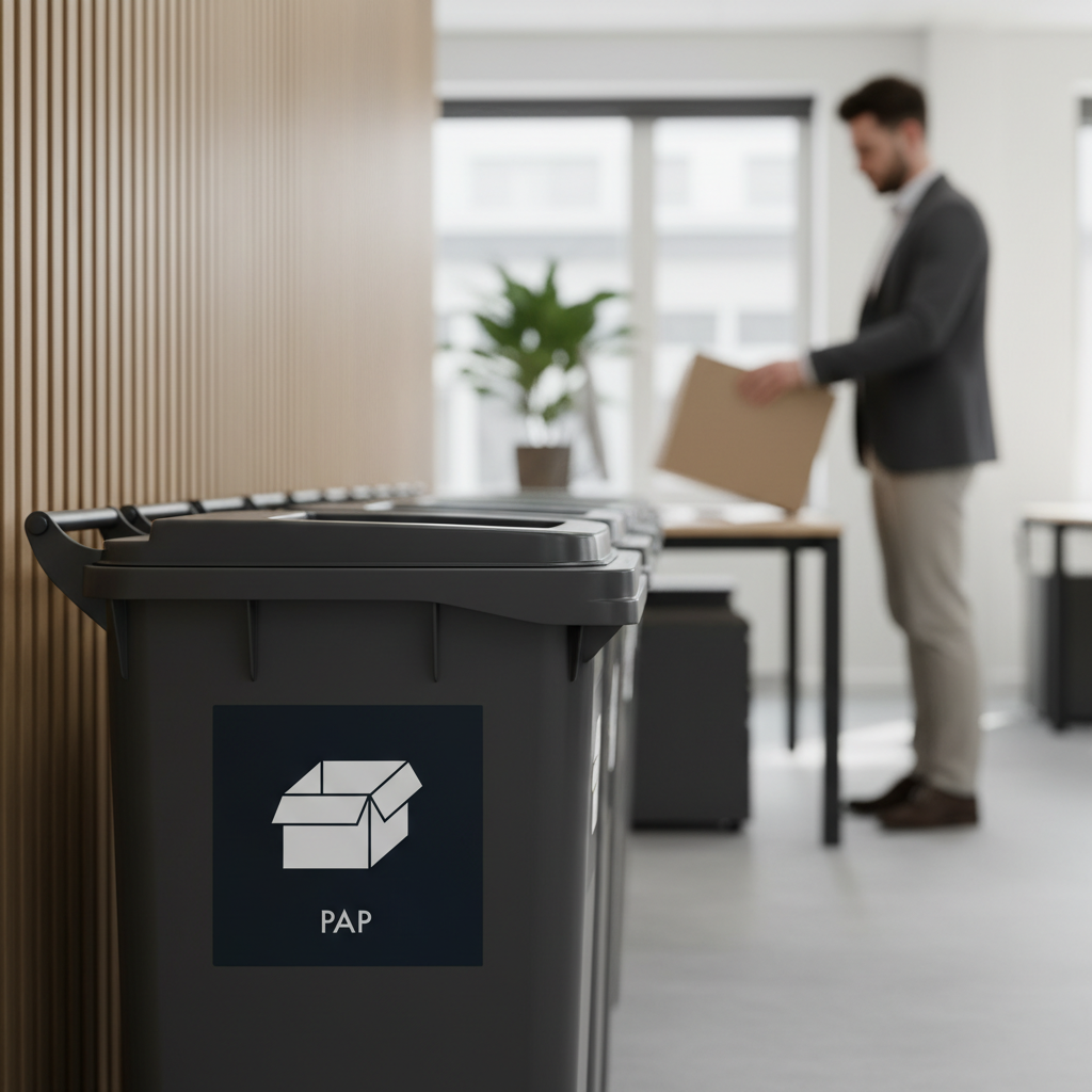 Pap affald sort skilt - Dansk Affaldssortering - Billede 5