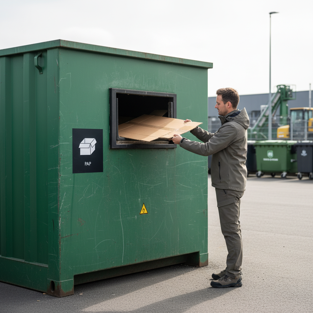 Pap affald sort skilt - Dansk Affaldssortering - Billede 4