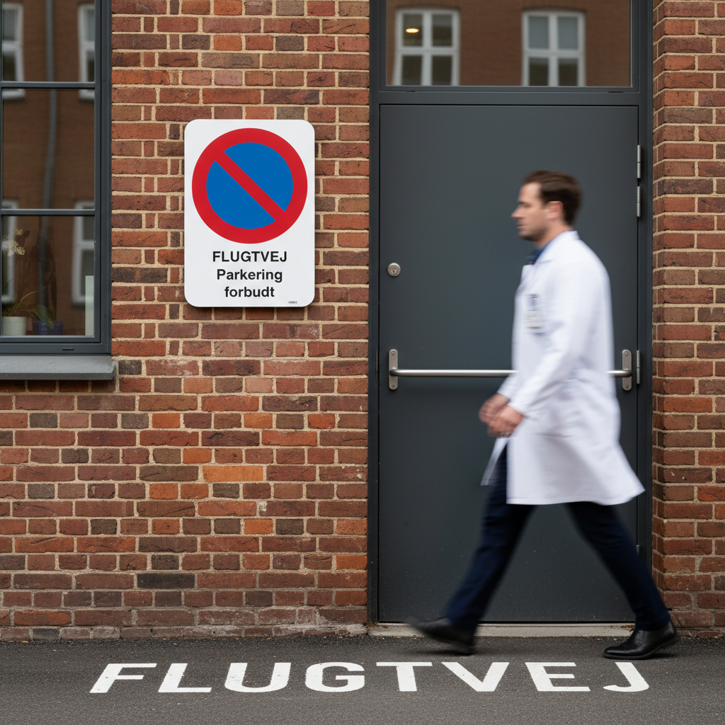 FLUGTVEJ Parkering forbudt skilt - Billede 3