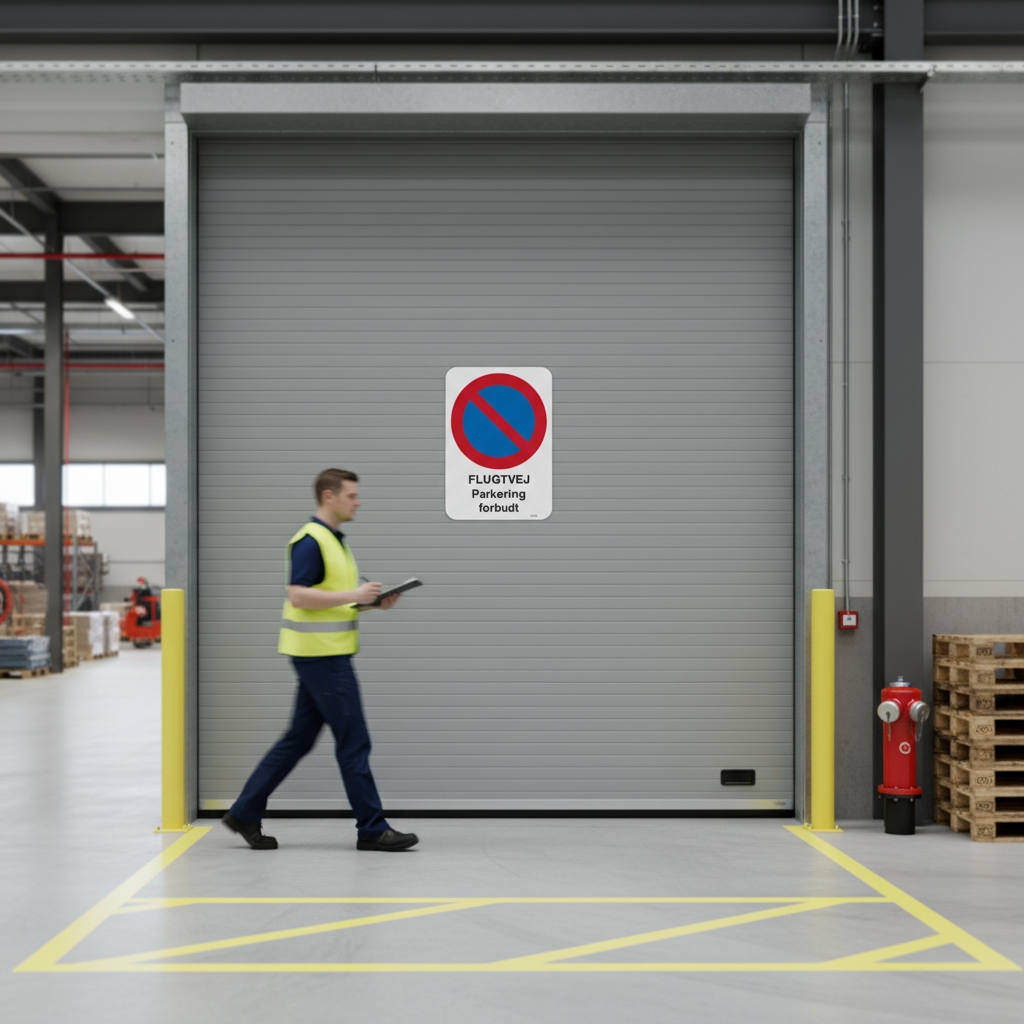 FLUGTVEJ Parkering forbudt skilt - Billede 2