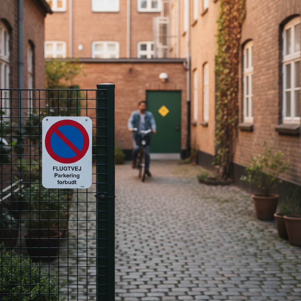 FLUGTVEJ Parkering forbudt skilt - Billede 4