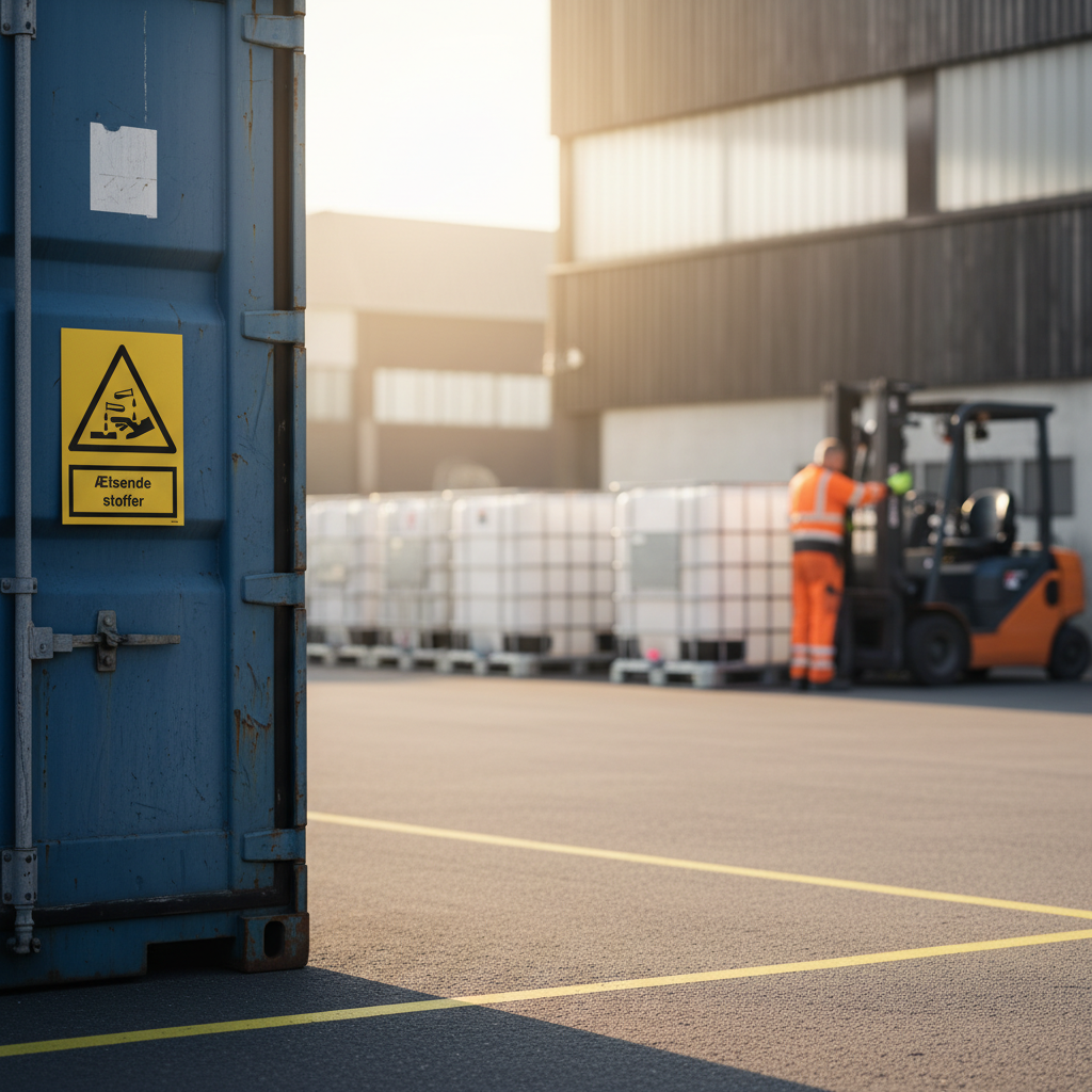 Ætsende stoffer skilt - Billede 3