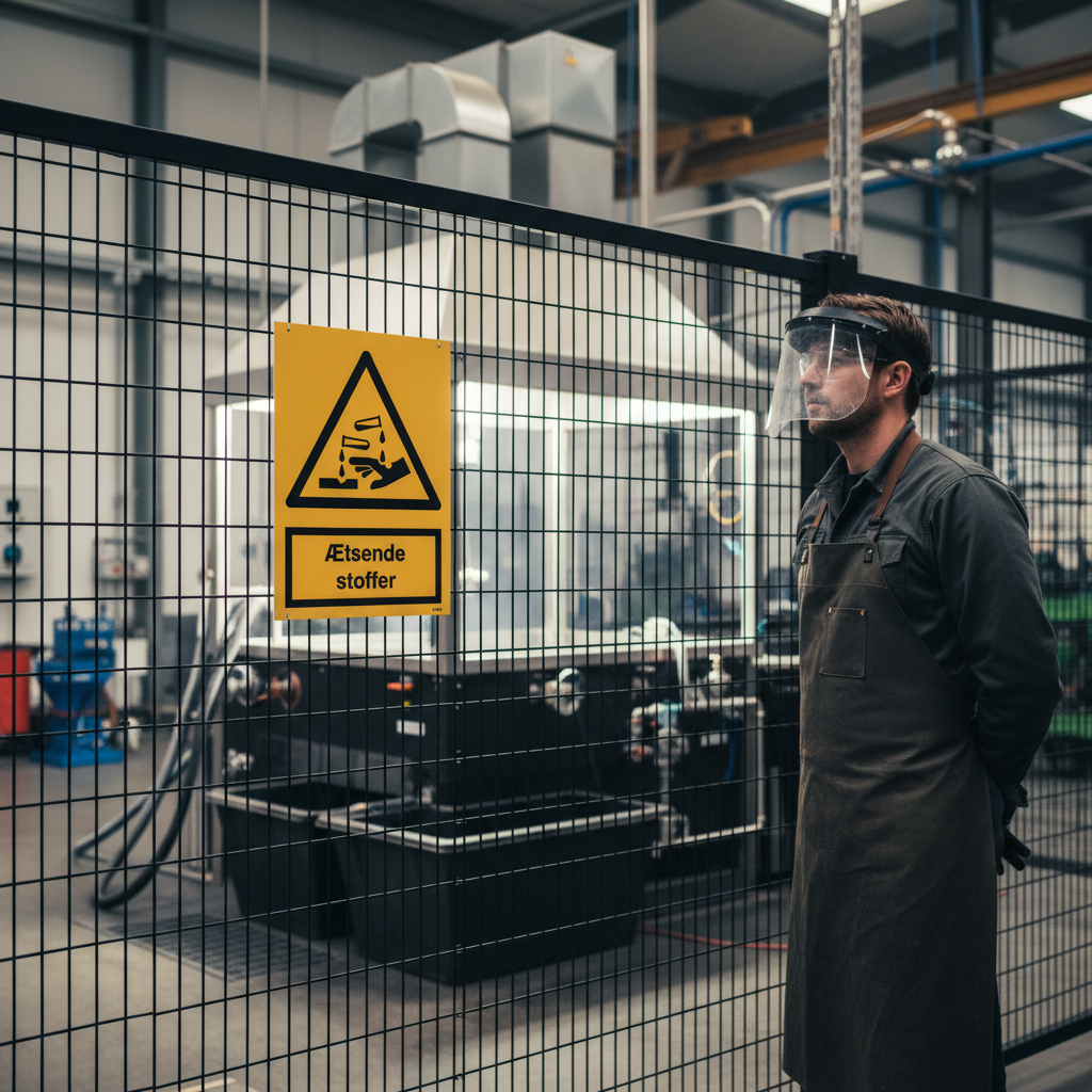 Ætsende stoffer skilt - Billede 4