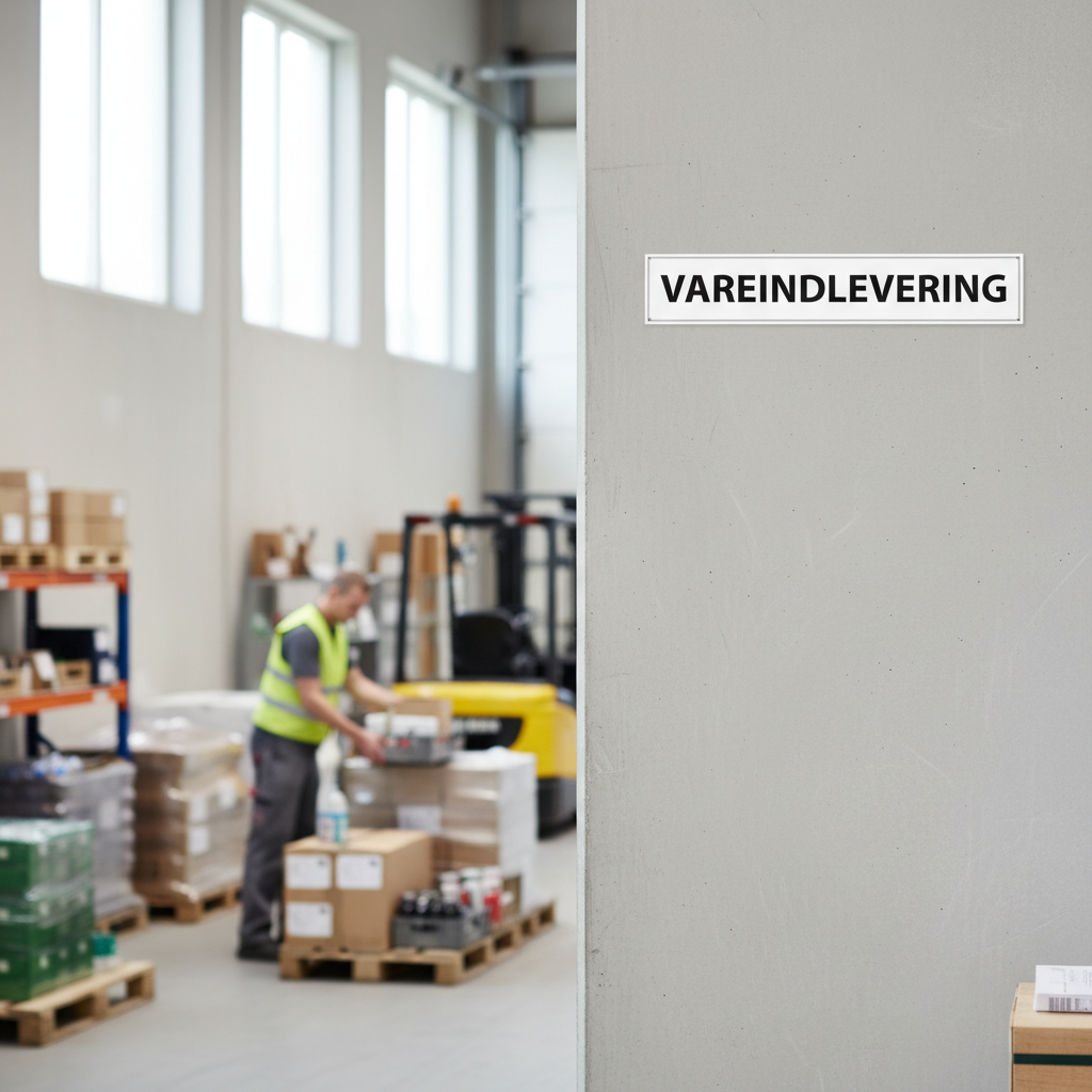 Vareindlevering skilt - Billede 4