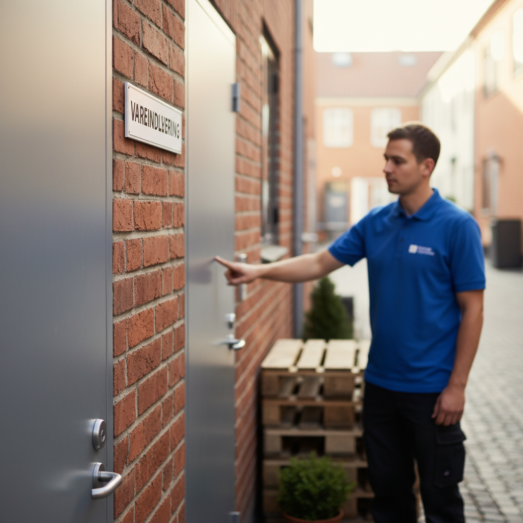 Vareindlevering skilt - Billede 3