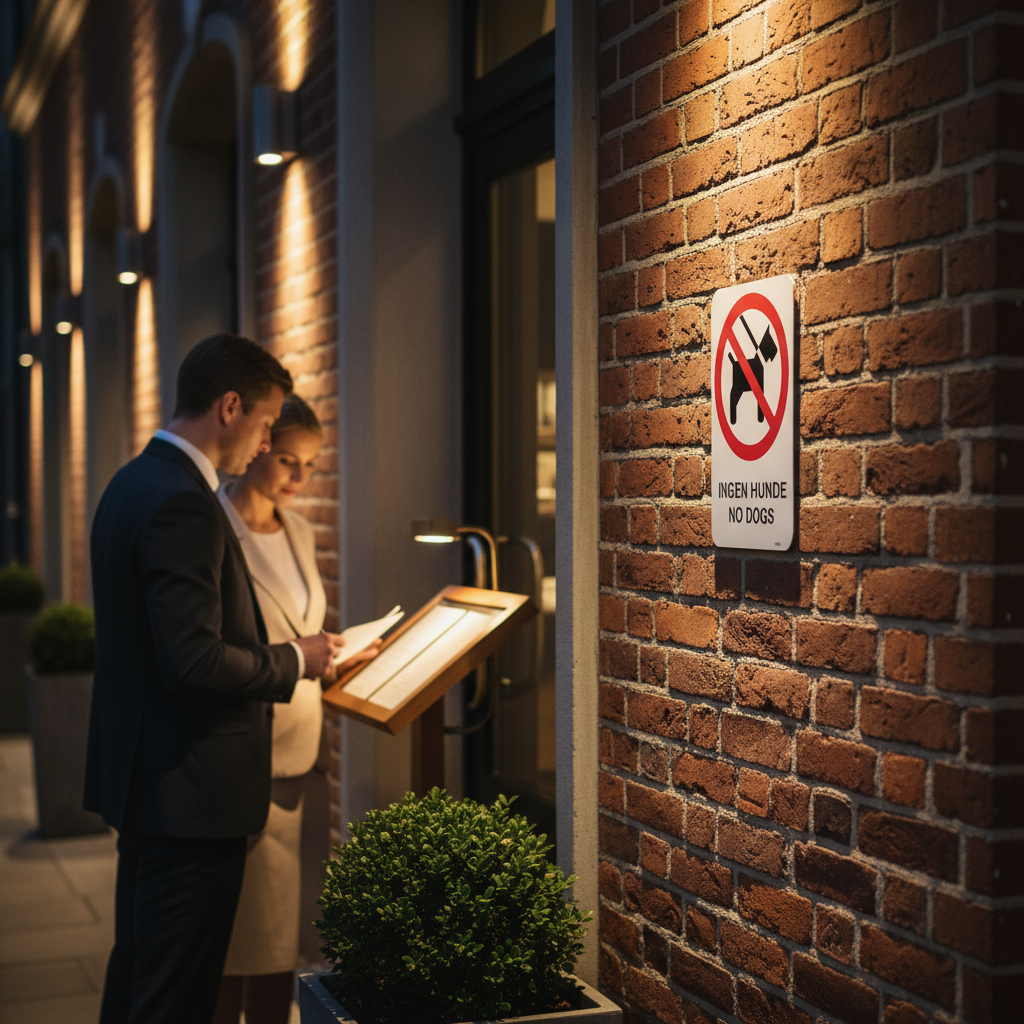 Ingen hunde, No dogs skilt - Billede 5