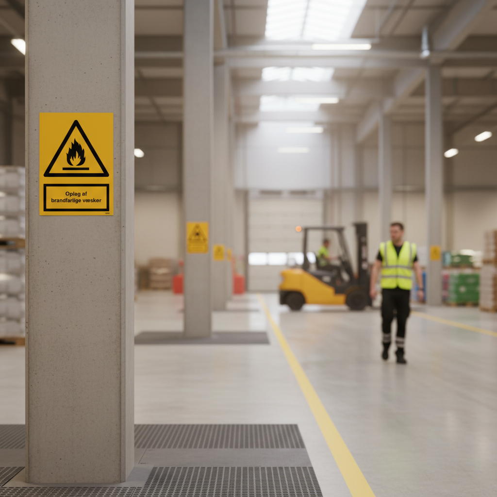 Opbevaring af brandfarlige væsker skilt - Billede 6