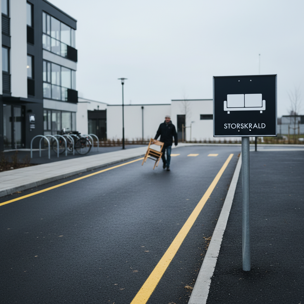 Storskrald affald skilt - Dansk Affaldssortering - Billede 4