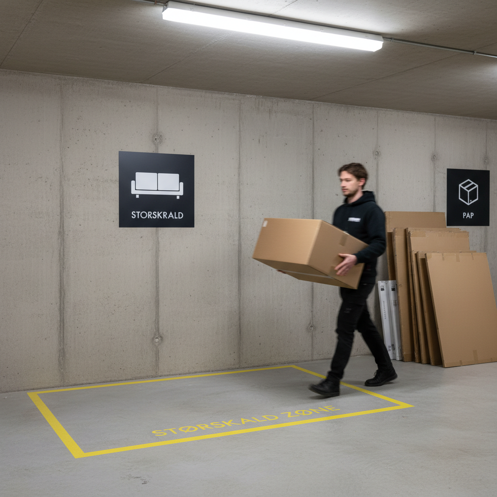 Storskrald affald skilt - Dansk Affaldssortering - Billede 5