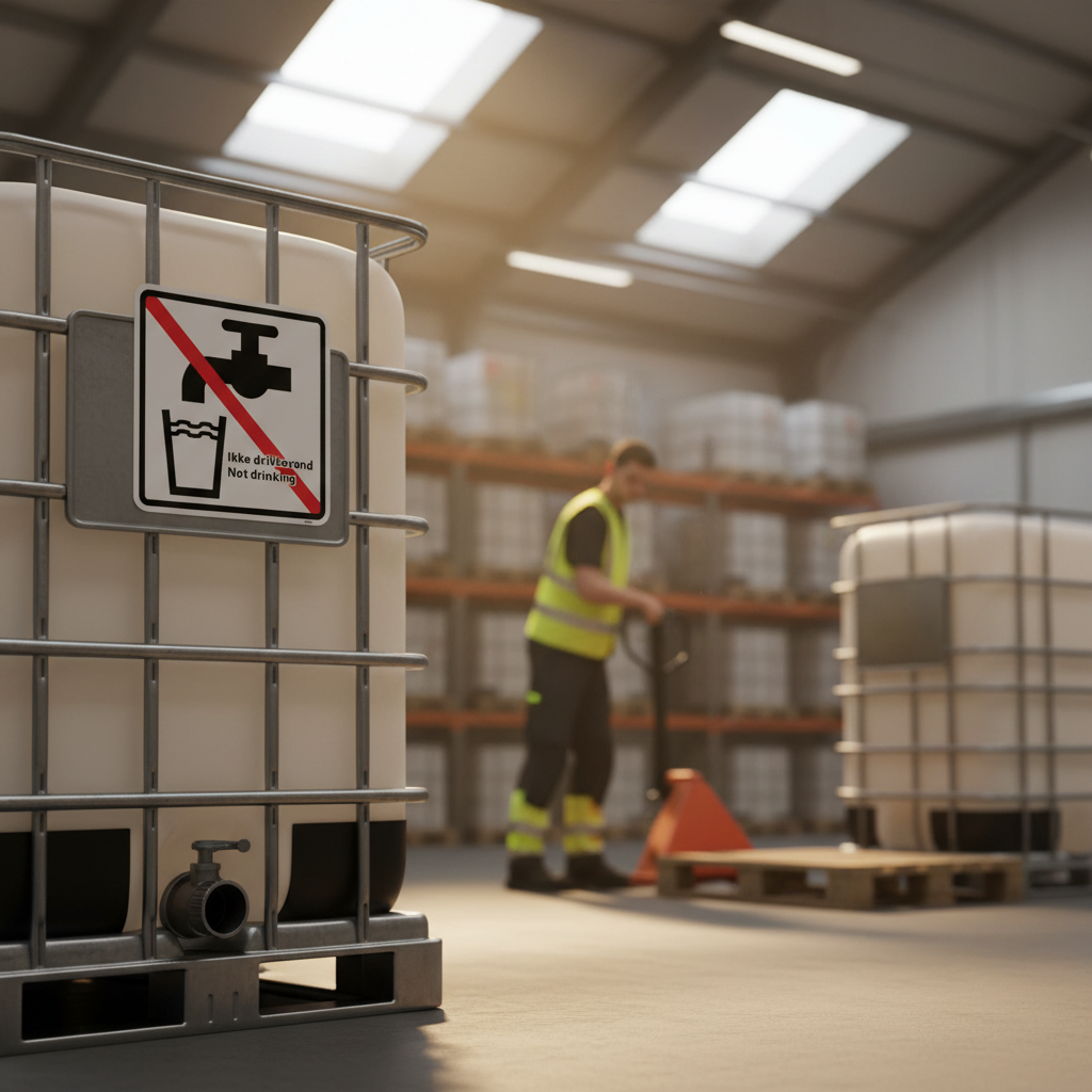 Ikke drikkevand, not drinking skilt - Billede 2