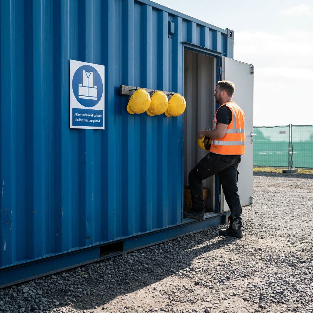 Sikkerhedsvest påbudt skilt Safety vest required sign - Billede 4