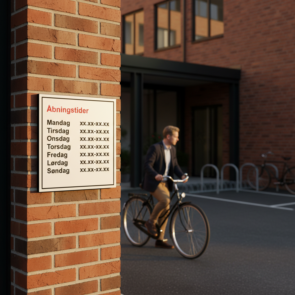 Åbningstiderskilt - Billede 5