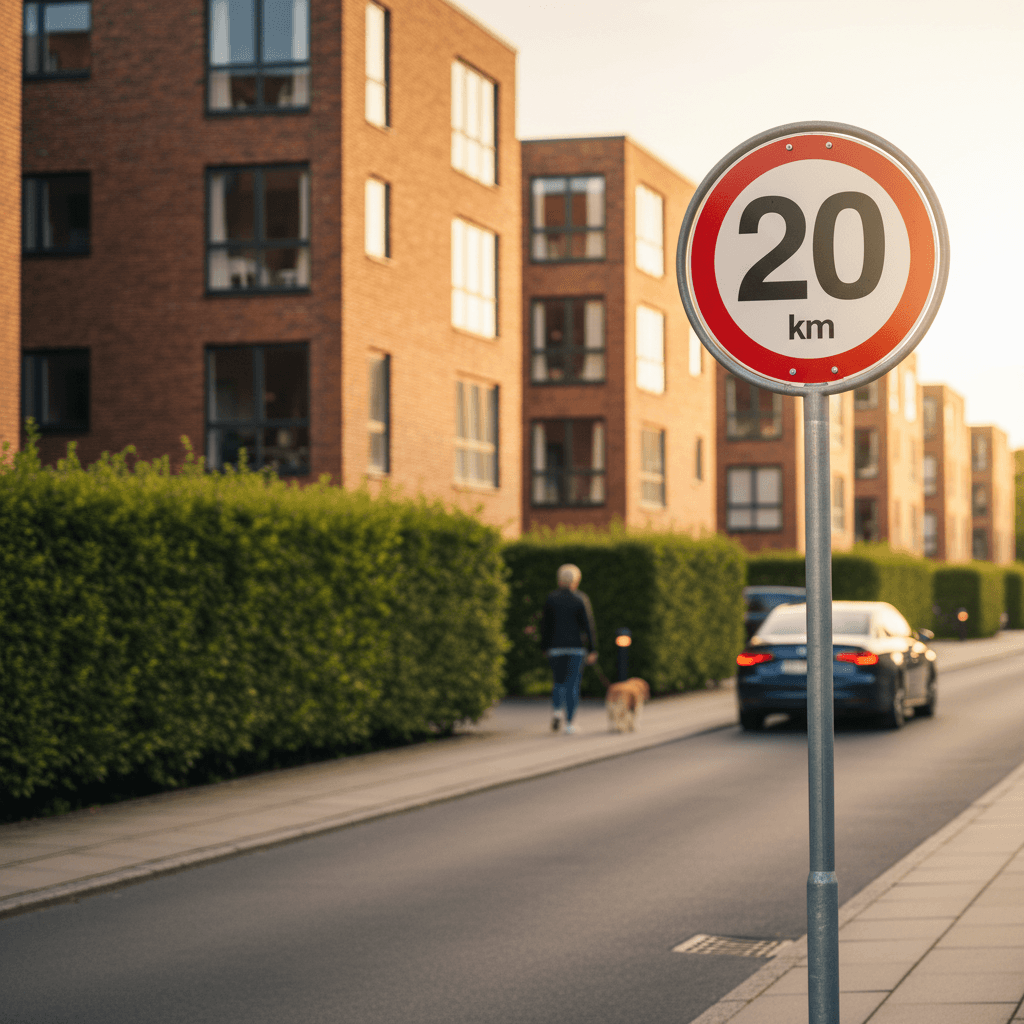 C55 Hastighedsbegrænsning 20 km skilt - Billede 3