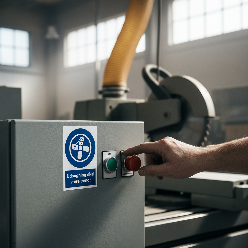 Udsugning skal være tændt skilt - Billede 3