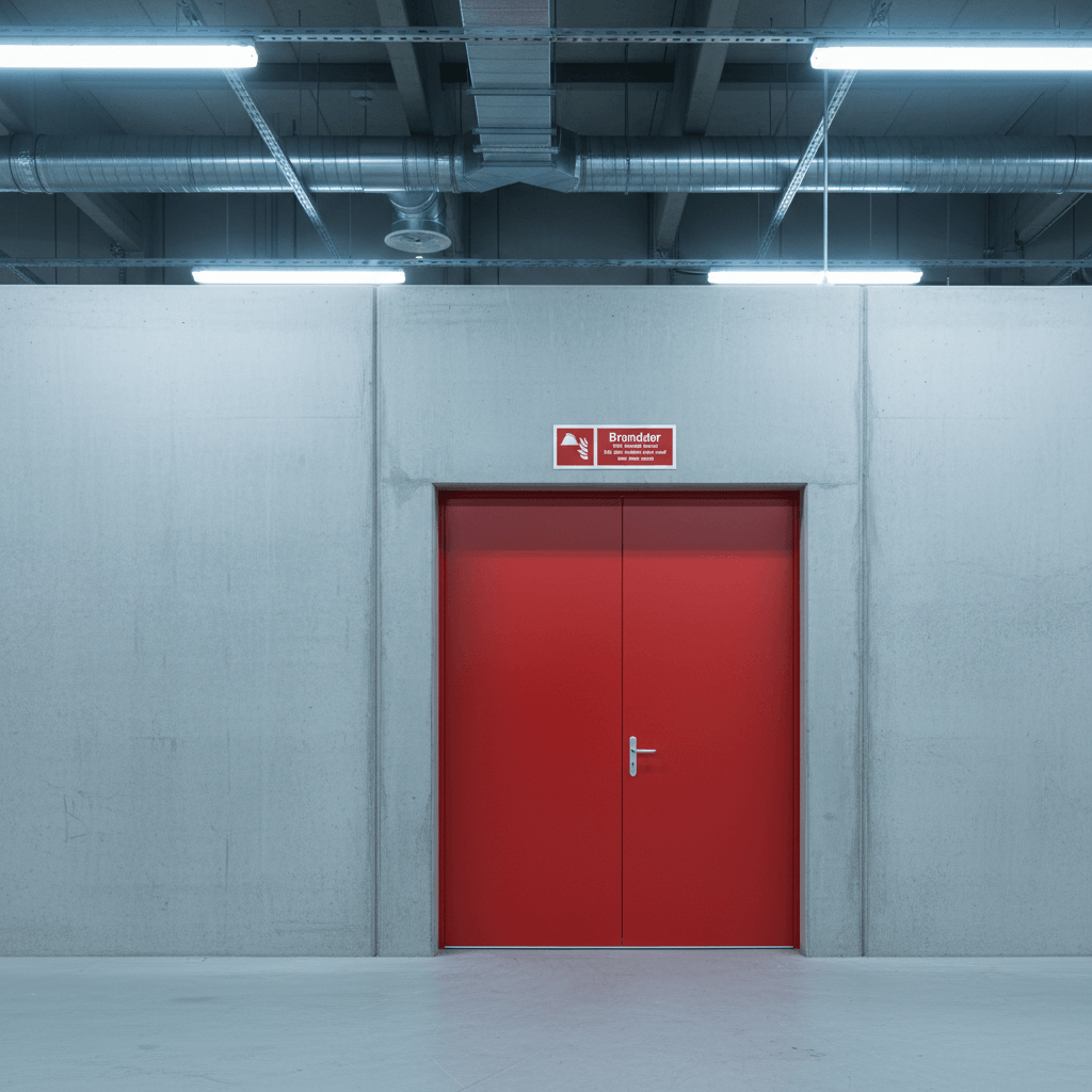 Branddør Skal holdes lukket, Må ikke holdes åben, med kiler eller andet skilt - Billede 5