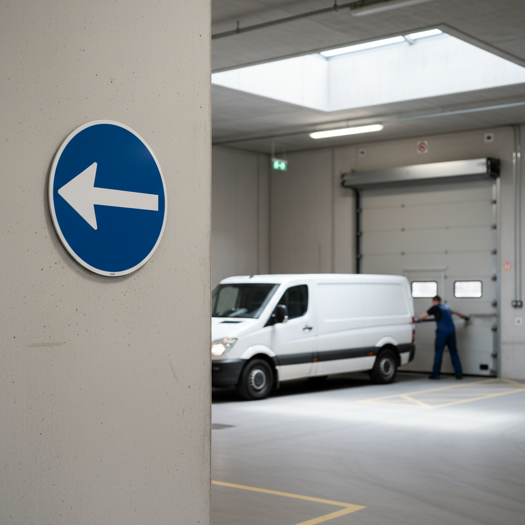 D11,2 - Påbudt kørselsretning til venstre skilt - Billede 2