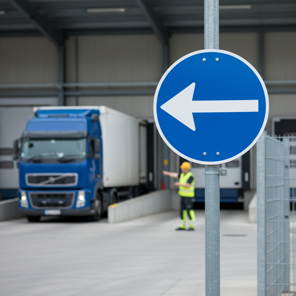 D11,2 - Påbudt kørselsretning til venstre skilt - Billede 5