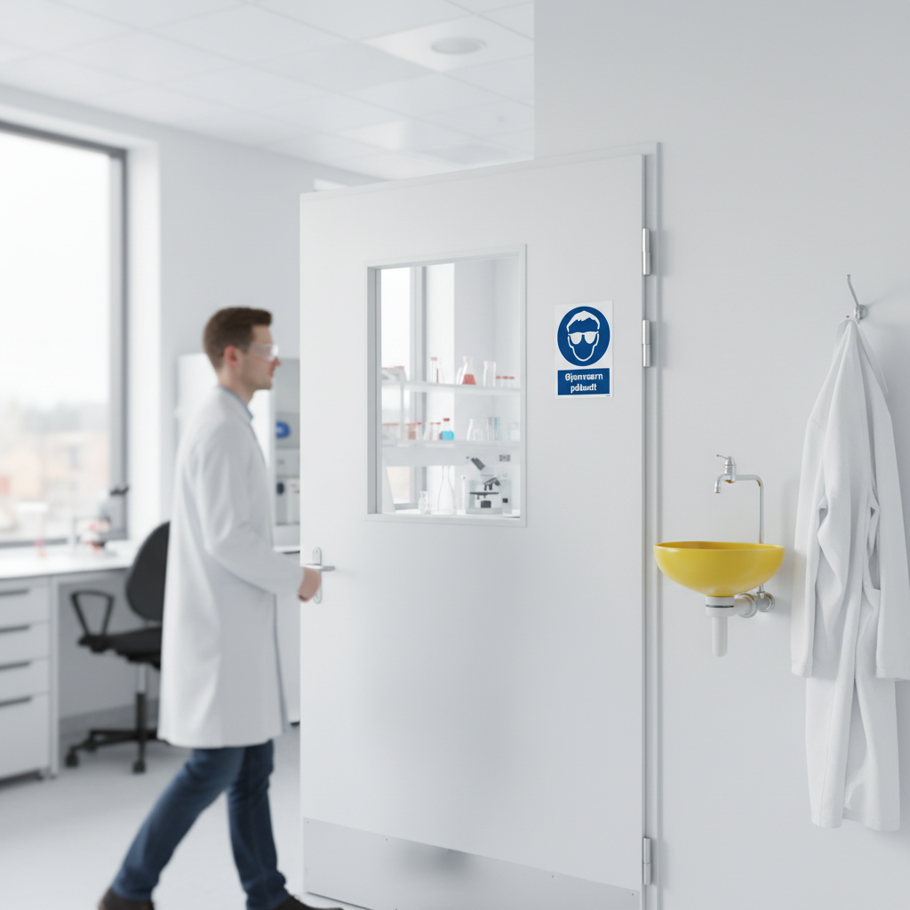 Øjenværn påbudt skilt - Billede 2