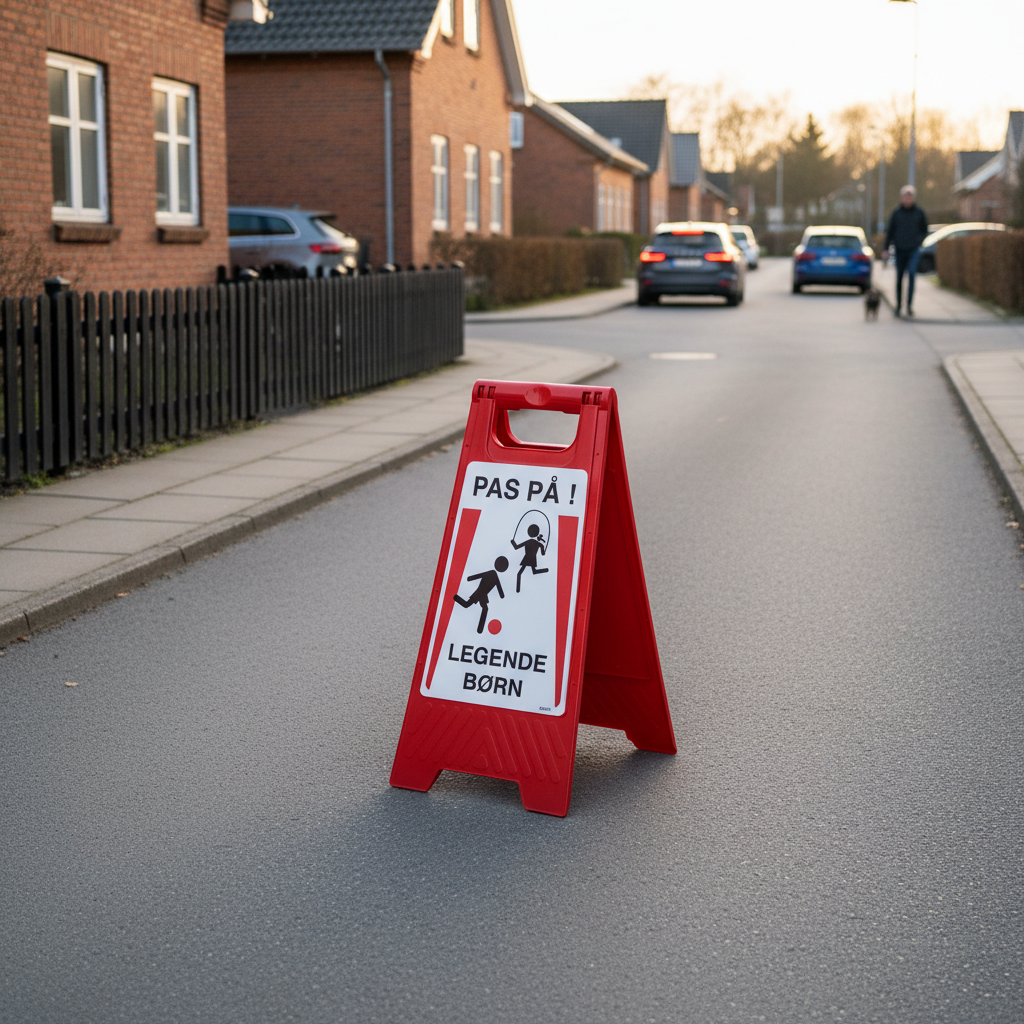 Gulvskilt - Pas på ! Legende børn - Billede 5