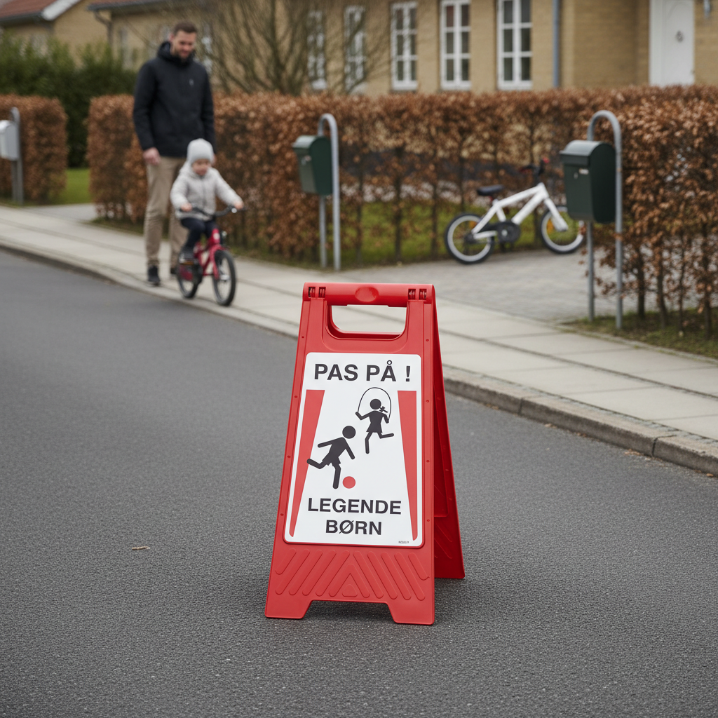 Gulvskilt - Pas på ! Legende børn - Billede 3