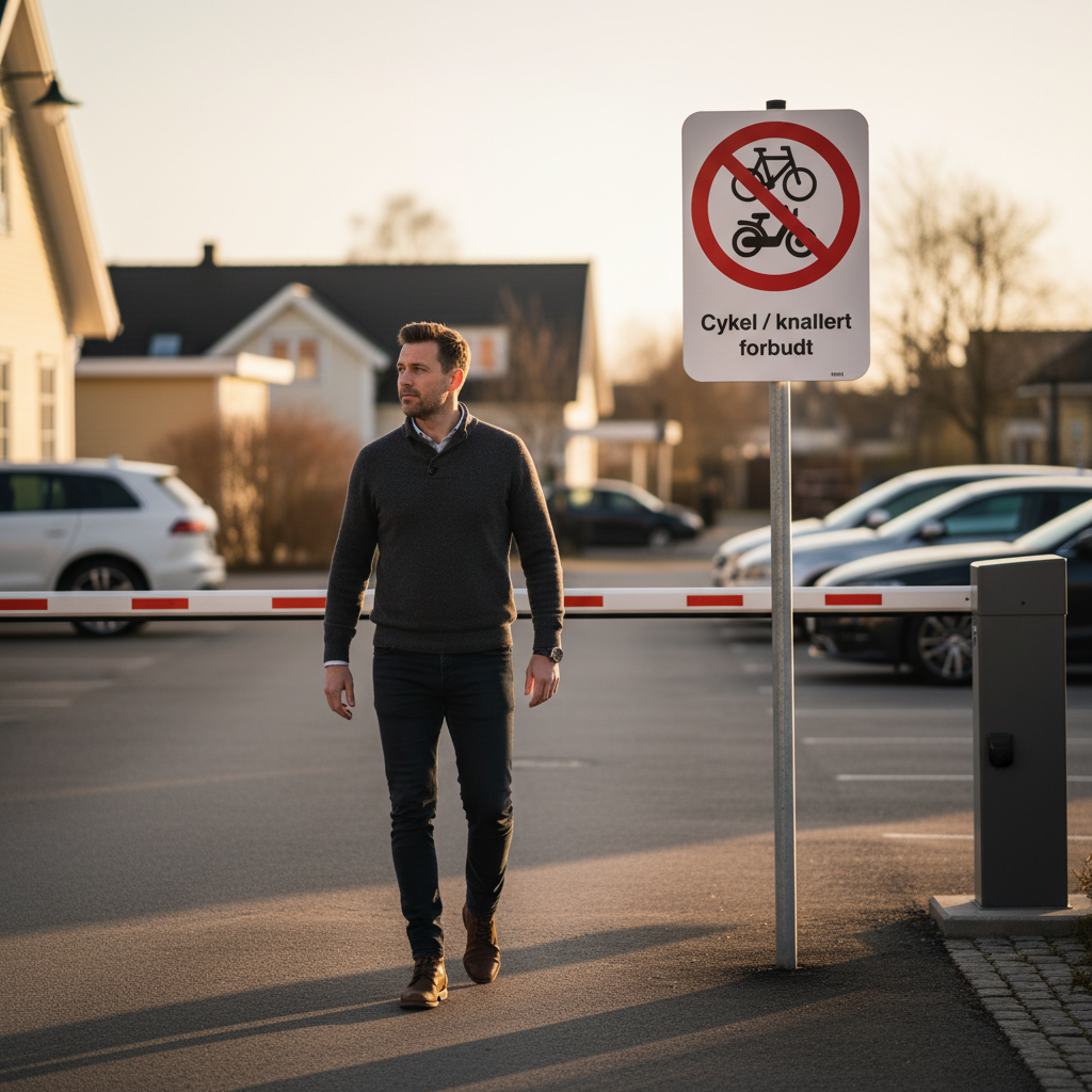 Cykel og knallert forbudt skilt - Billede 4