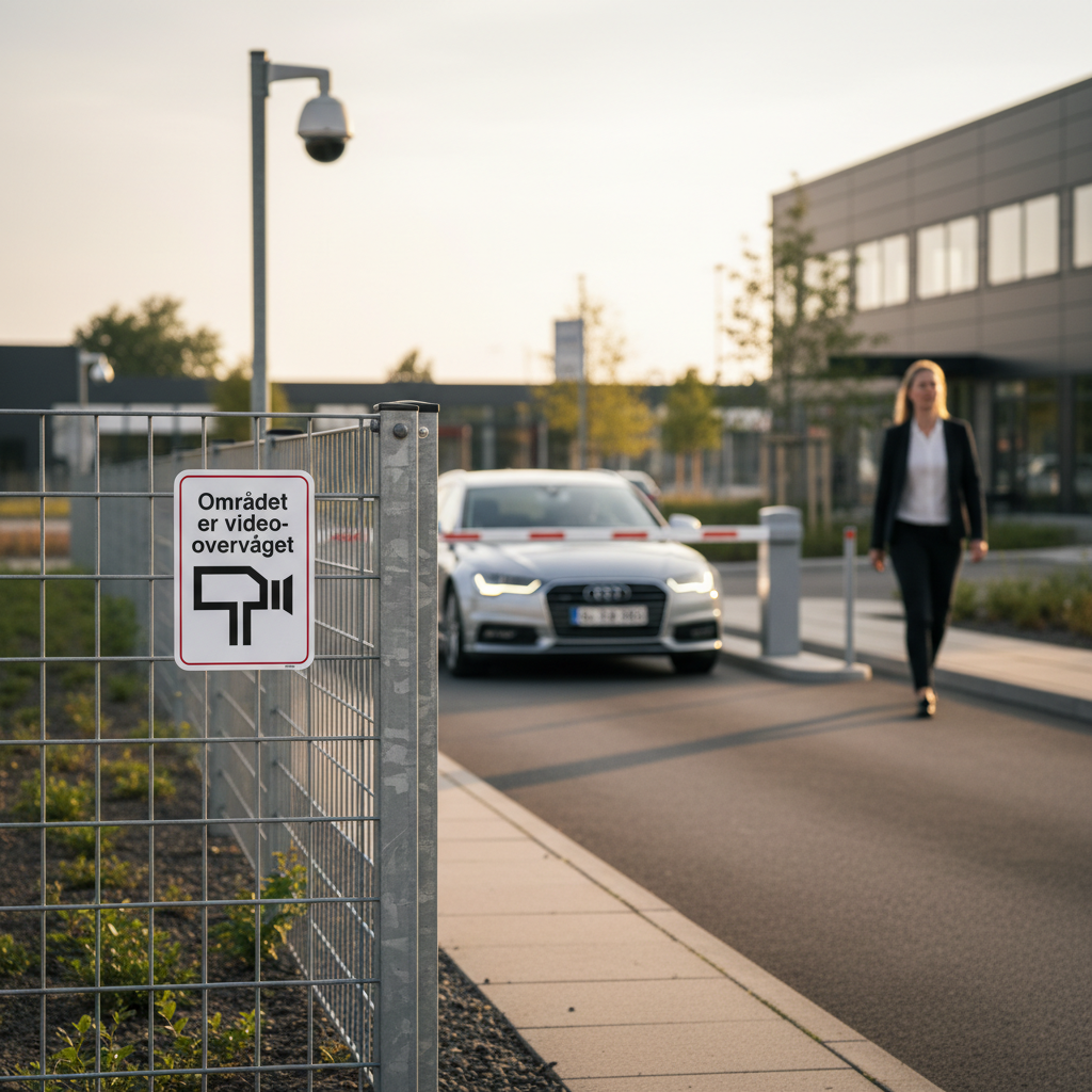 Området er videoovervåget skilt - Billede 4