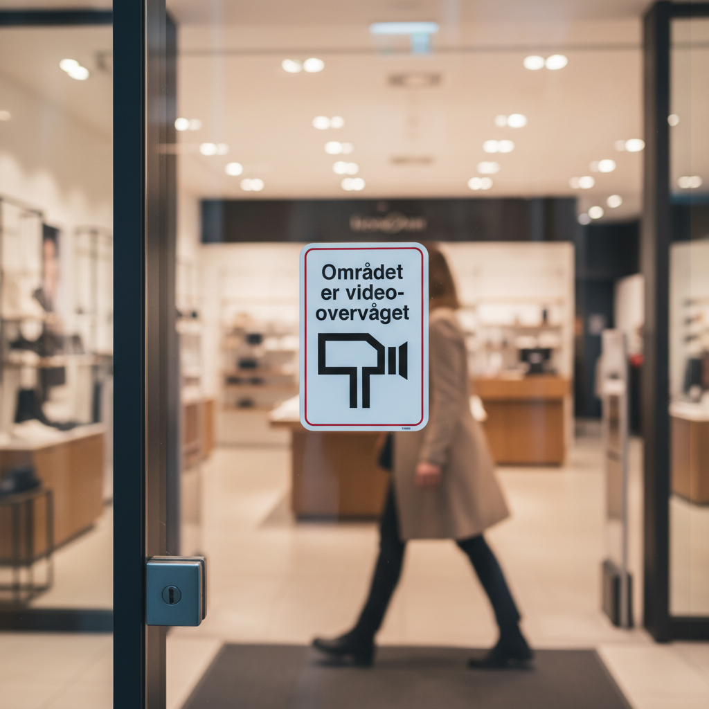 Området er videoovervåget skilt - Billede 3