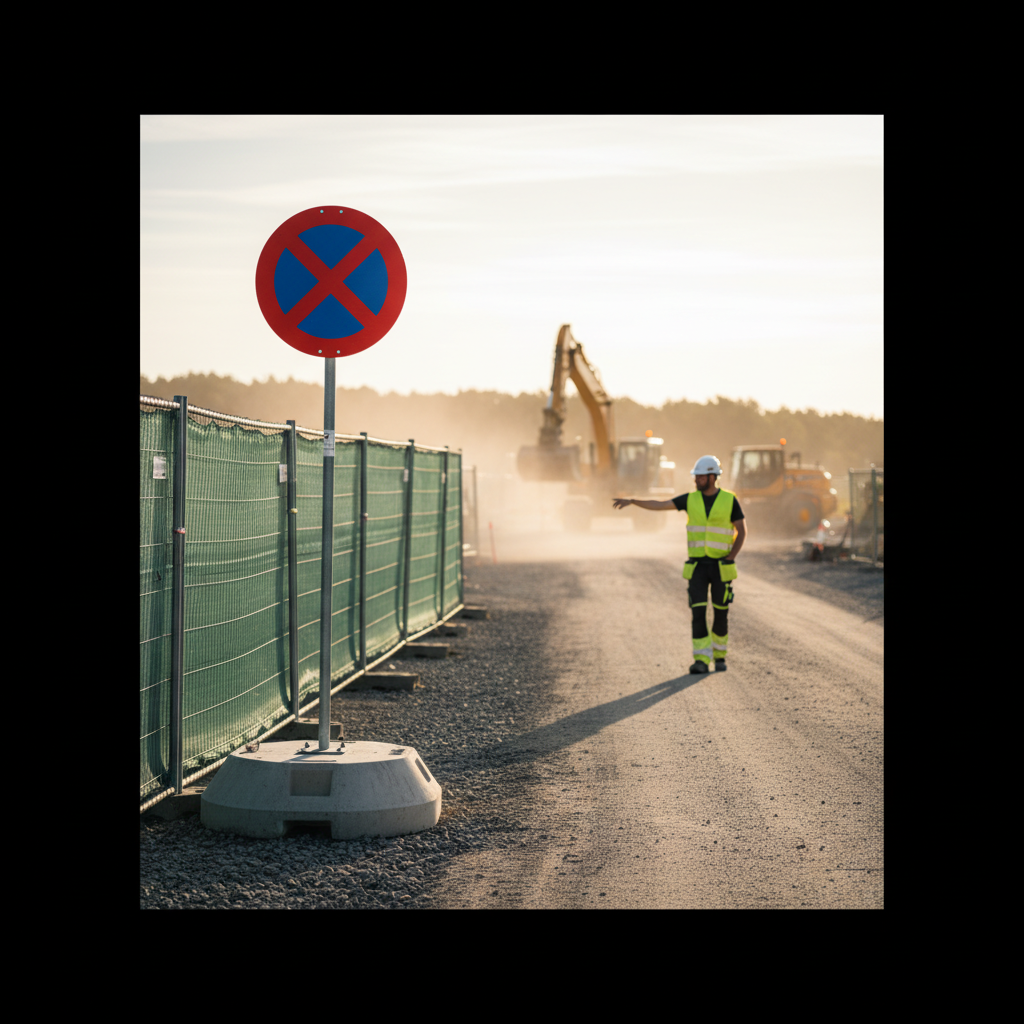 C61 - Standsning forbudt skilt - Billede 2