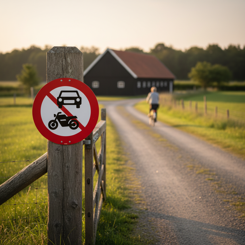 Motorkørsel forbudt skilt - Billede 4